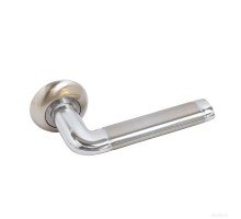 Дверная ручка для входных металлических дверей/мат.никель.хром квадрат/Комплект ручек