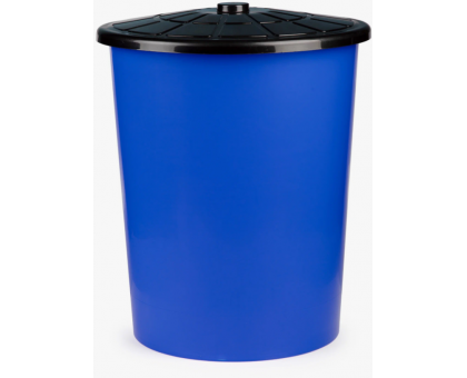 Бак для воды 100 литров универсальный с крышкой синий
