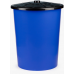 Бак для воды 100 литров универсальный с крышкой синий