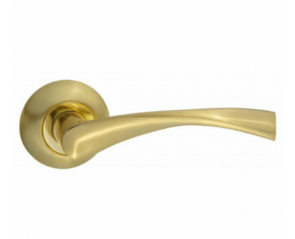 Дверная ручка для входных/мат. золото/Комплект ручек