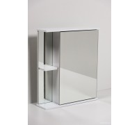 Зеркало шкаф для ванной Аква-60 Белый справа