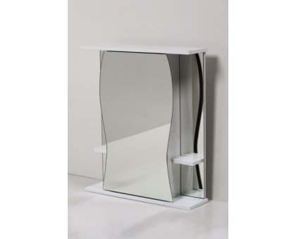 Зеркало шкаф Карина-55 Белый подсветка