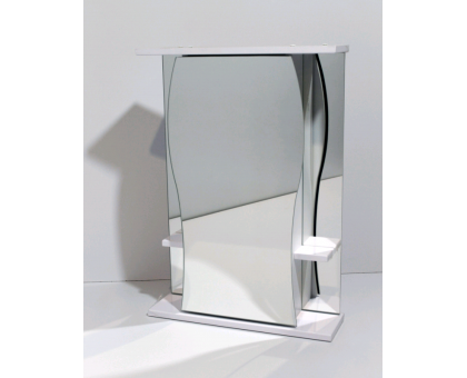 Зеркало шкаф Карина-55 Белый подсветка