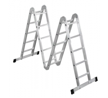 Лестница трансформер 4*5 4 секции 5 ступеней длина секции 1,50м,общая длина 5,74м вес 15,97кг