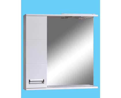 Зеркало шкаф для ванной Флора 700 левый подсветка