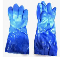 Перчатки гелевые синие диэлектр меховые