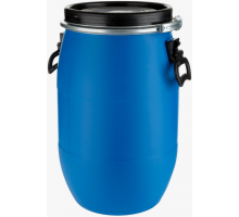 Бочка 30 литров, цвет синий, с крышкой и ручками