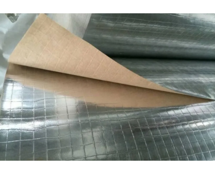 Фольга для изоляции бани на бумажной основе ширина 1 метр / длина 20 метров / KF (20м2) 118 мкм