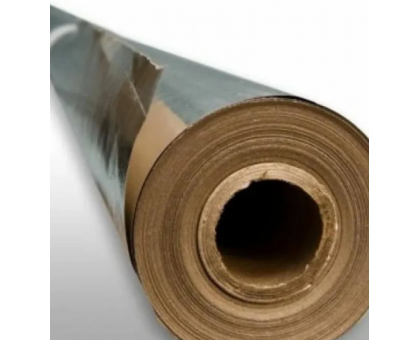 Фольга для изоляции бани на бумажной основе ширина 1 метр / длина 20 метров / KF (20м2) 118 мкм