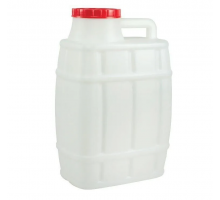 Канистра для воды универсальная / пищевая 15 литров / пластиковая пластмассовая 15 л.